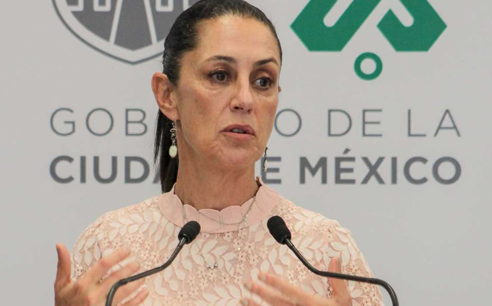Claudia Sheinbaum, la jefa de gobierno de la Ciudad de México, en conferencia de prensa. (Notimex)