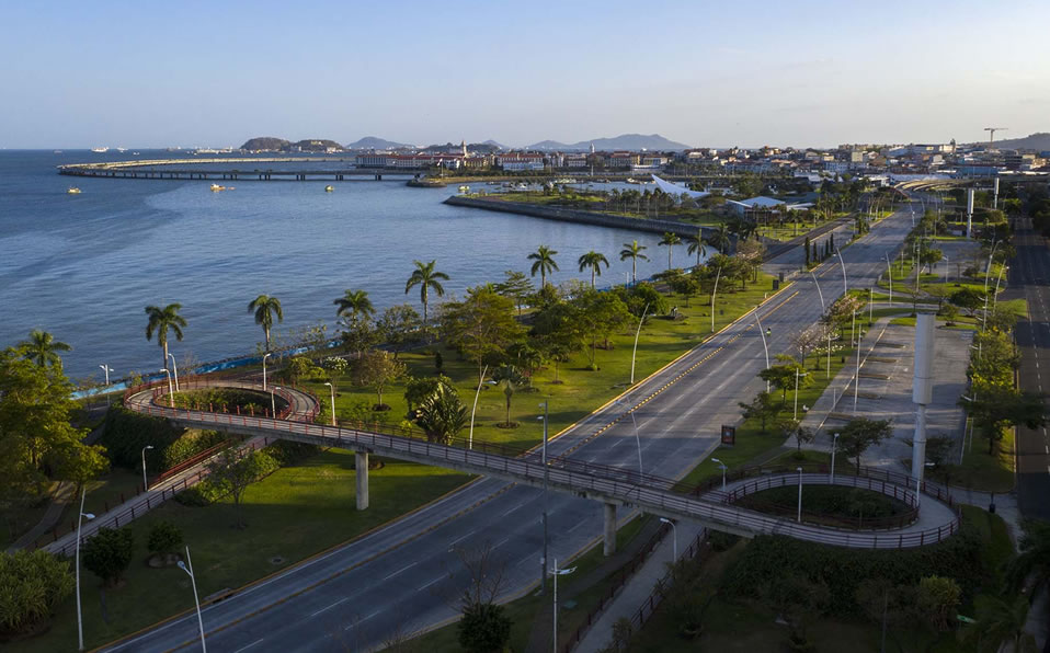 La bella Panamá no tiene gente ni automóviles en sus calles por el coronavirus. (Foto: AFP)