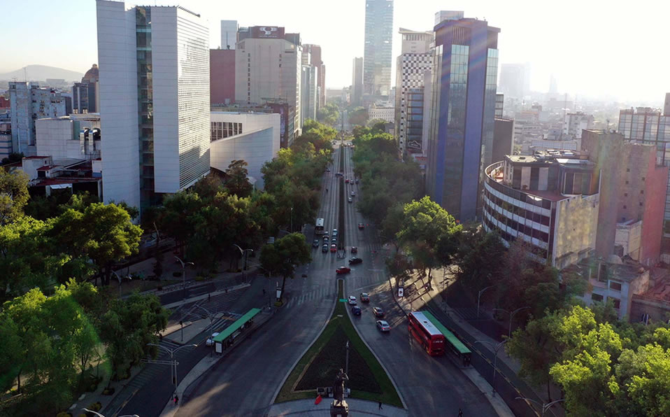 La Ciudad de México y sus más de 10 millones de habitantes, casi desértica. (Foto: AFP)