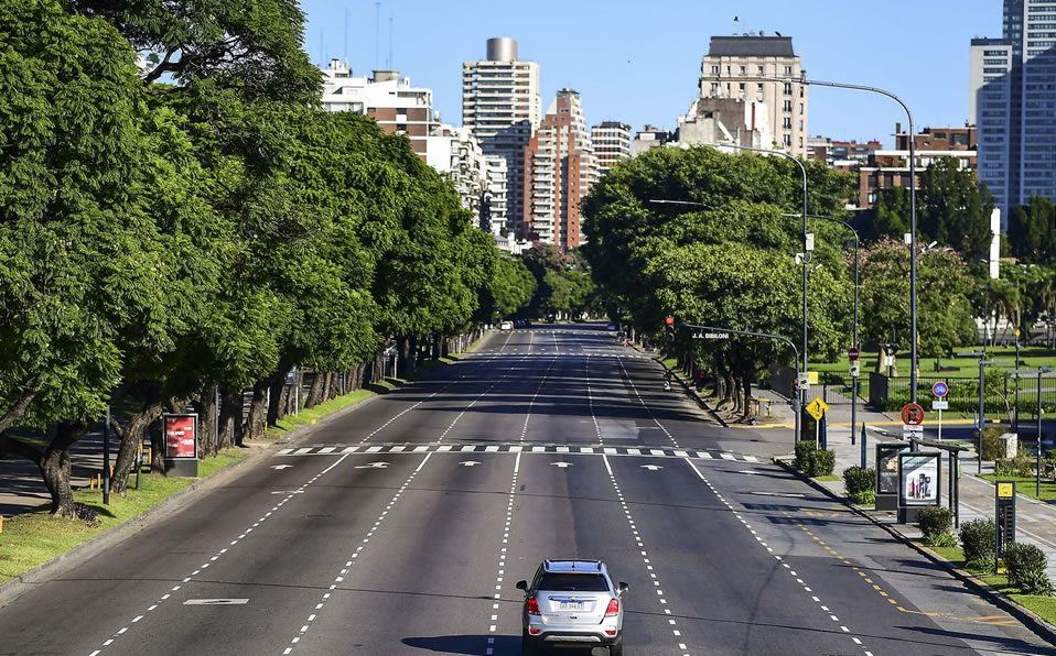 Buenos Aires, Argentina, se resguarda ante la crisis de salud. (Foto: AFP)