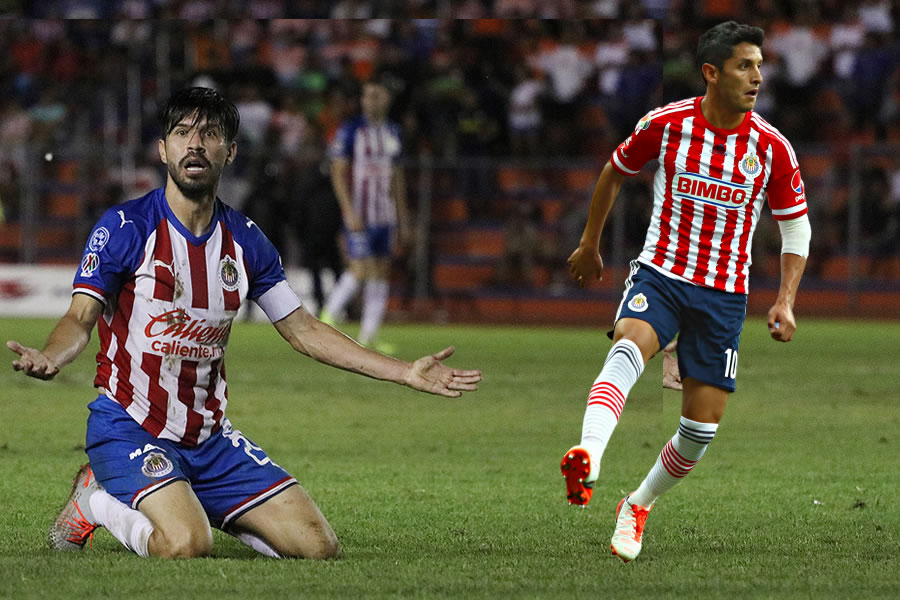 Oribe Peralta y Ángel Reyna son dos de los más señalados por la afición de Chivas. (Fotos: Imago7)