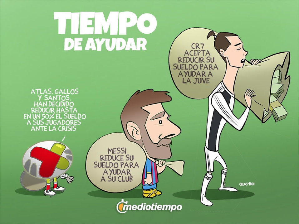 "Tiempo de apoyar", cartón de Qucho para Mediotiempo
