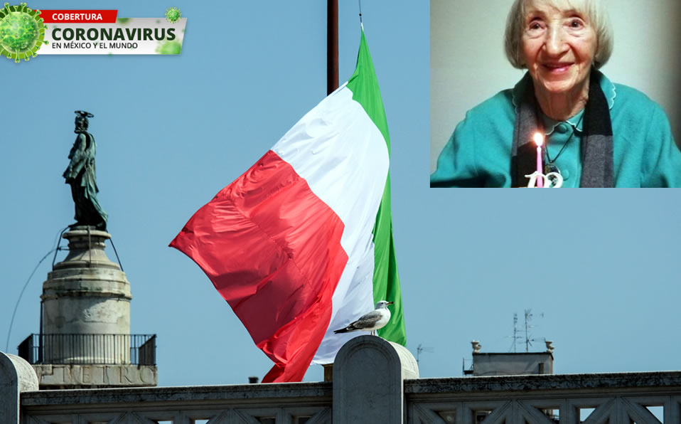 La Sra. Itálica Grondona recibió el alta médica en un hospital de Génova. (AFP-Twitter)