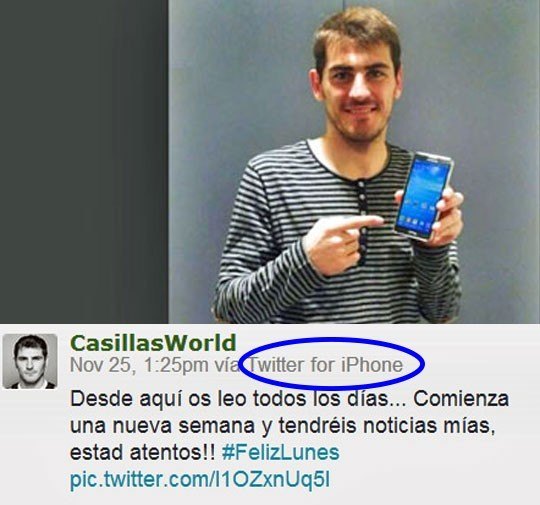 Iker Casillas olvidó un detallito al promocionar un teléfono