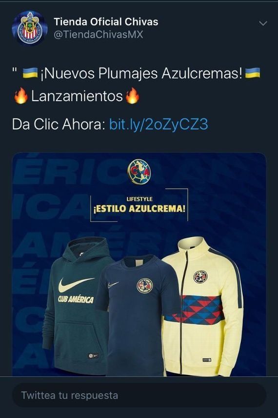 El día que la tienda de Chivas promocionó ropa del América