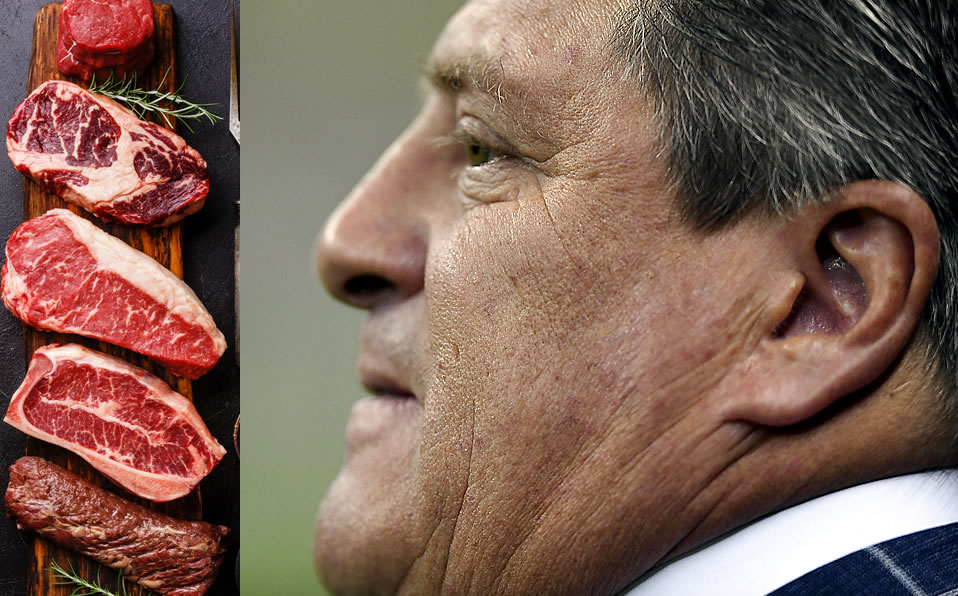 Miguel Herrera presumió carnes como salmón, picaña y rib-eye. (Imago7)