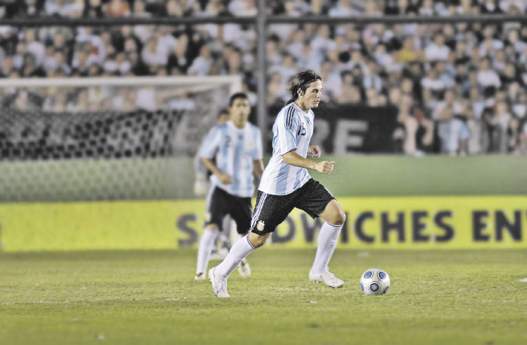 Sebastián Prediger. Maradona le dio su confianza, pero ni así pudo ser un futbolista desequilibrante.