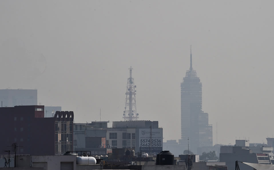 Así luce el centro de la Ciudad de México. (AFP)