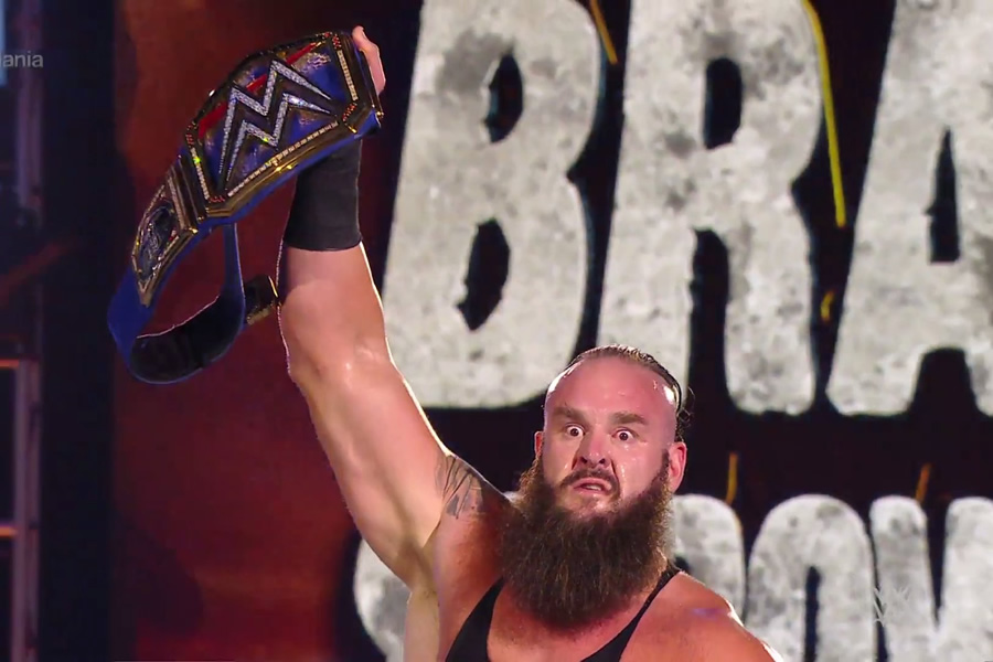 Strowman se quedó con el cetro máximo de SmackDown. (Foto: WWE)