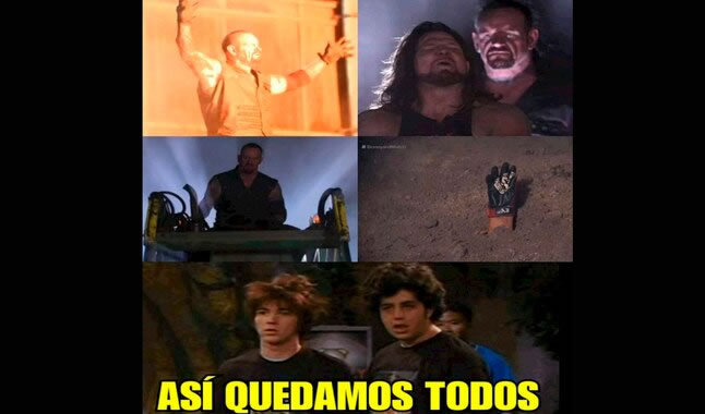 ¡Gracias a WWE por darnos algo de entretenimiento! Y a los memes por no dejar pasar una sola lucha.