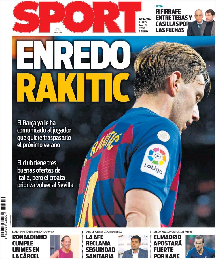Portadas de principales periódicos del mundo de 06 de abril 2020