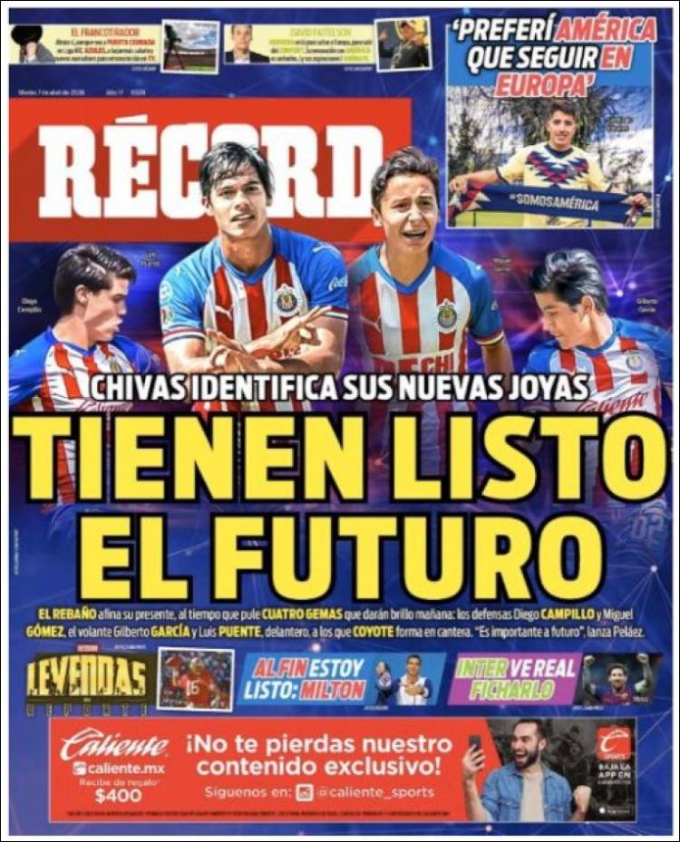 Diario Récord, México (07/04/2020)