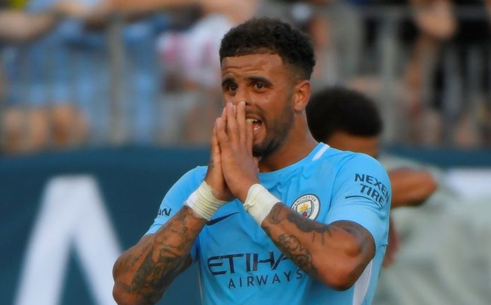 Kyle Walker de nuevo en la polémica, esta vez por un show para adultos online. Foto: AFP