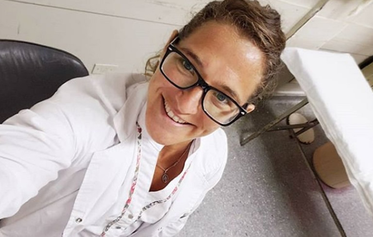 La judoca también es médico.  (@hernansartori)