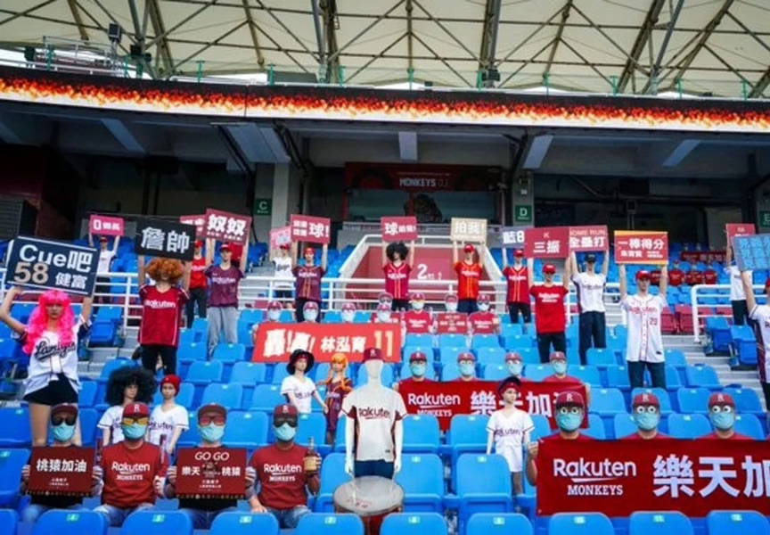 Los maniquies estarán en las gradas del  estadio.