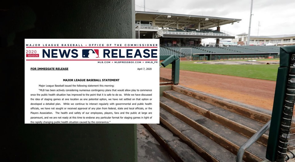 MLB explica sus planes para volver a los diamantes