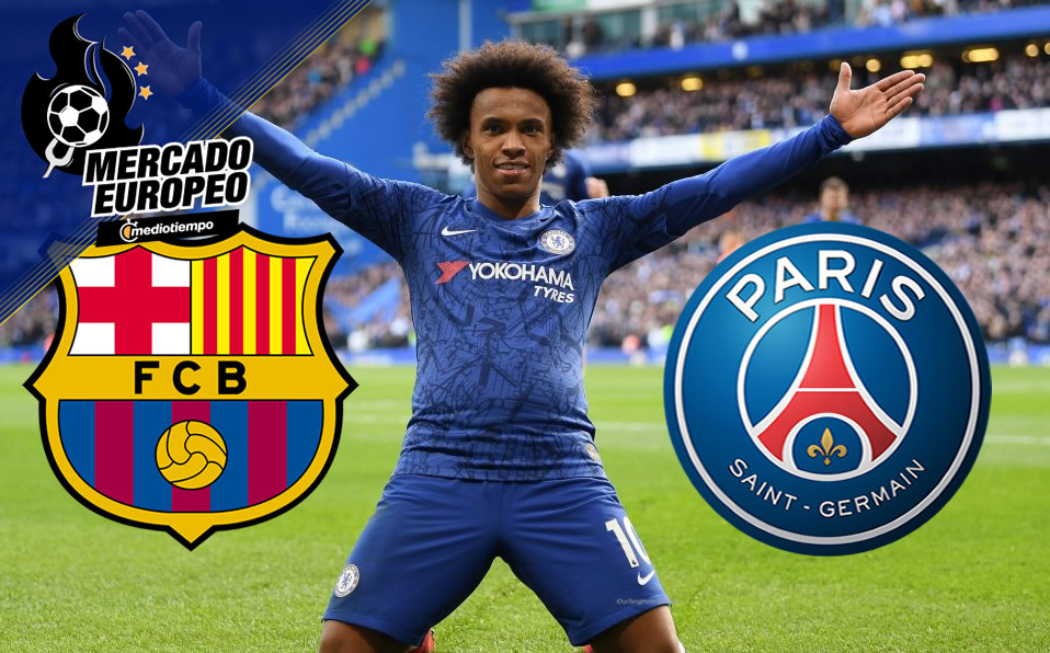 Willian, entre jugar con Messi en Barcelona o ganar millones en el PSG (FOTO: Twitter)