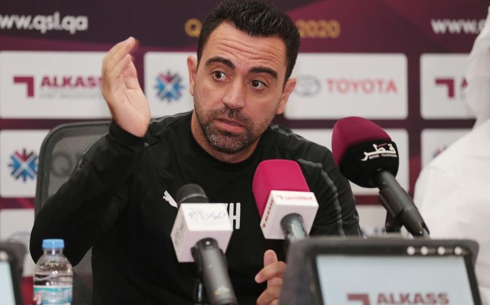 Xavi Hernández tiene clara la meta de volver al Barcelona. Twitter @AlsaddSC