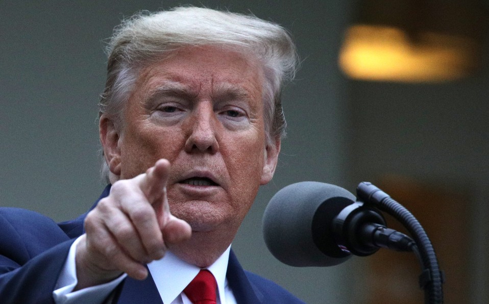 El presidente Trump expresó la idea de que los deportes deben volver, esto en medio de la pandemia. Foto: AFP