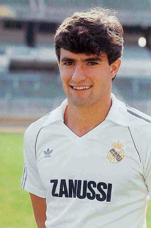 Míchel, parte de la histórica Quinta del Buitre en los años 80.