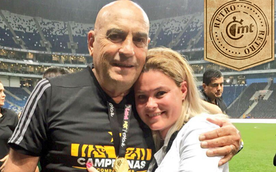 Bato junto a su hija en el BBVA.