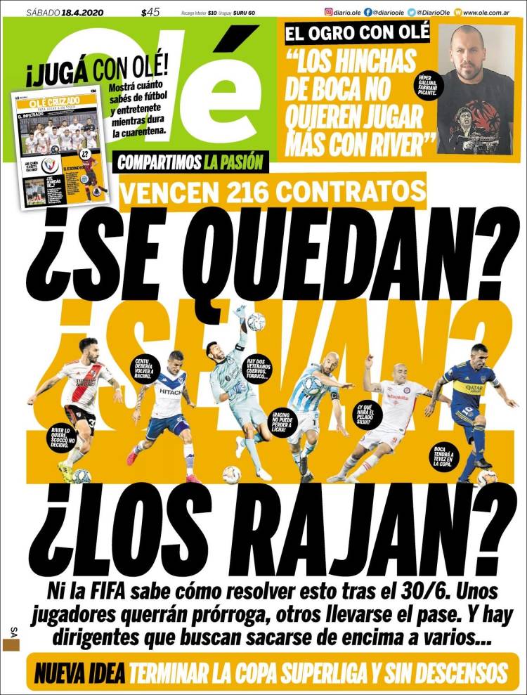 Diario Olé, Argentina