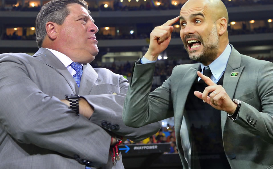 Miguel Herrera suma dos títulos de Liga MX; Pep ha ganado en España, Alemania e Inglaterra. (Imago7 / Footy Renders)