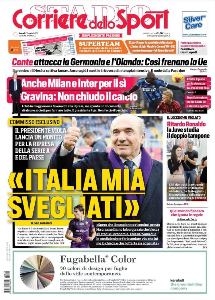 Diario Corriere dello Sport, Italia