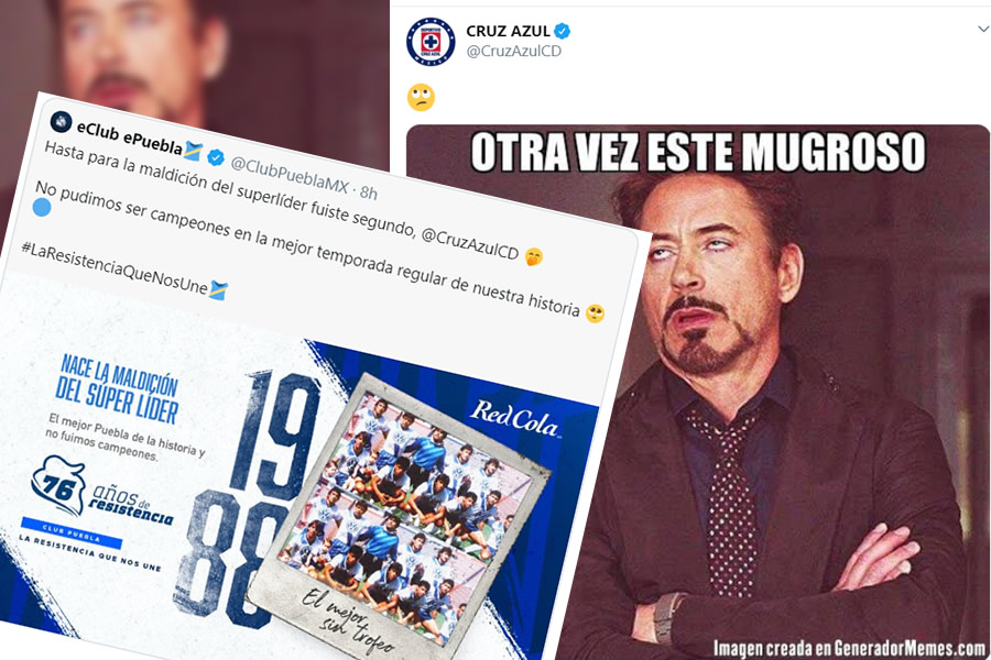 El CM de Puebla molestó a la cuenta de Cruz Azul.