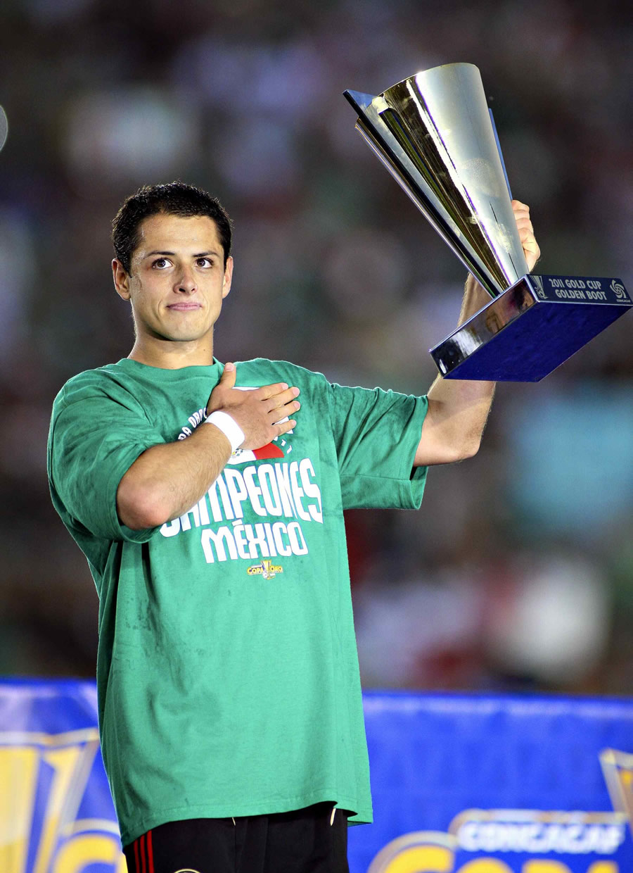 Javier “Chicharito” Hernández tuvo una actuación destacada con 7 goles, tres de ellos a El Salvador. (Foto: Mexsport)