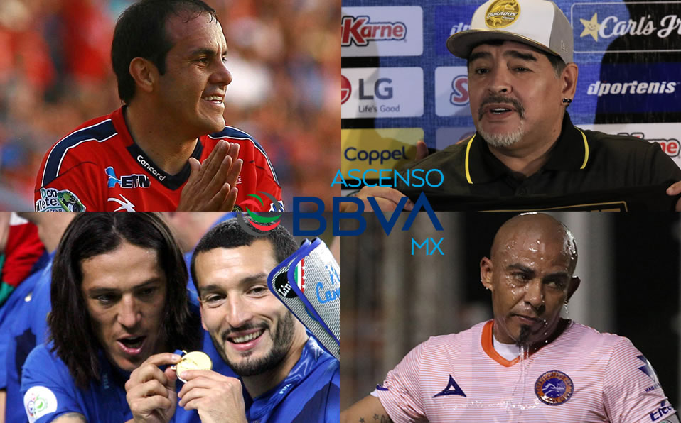 El Cuau, Maradona, Camoranesi y Egidio forman parte de la historia del extinto Ascenso MX. (Mexsport / Imago7)