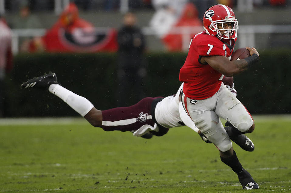 DeAndre Swift | RB | Georgia | El único corredor proyectado para irse entre los 20 primeros del Draft.