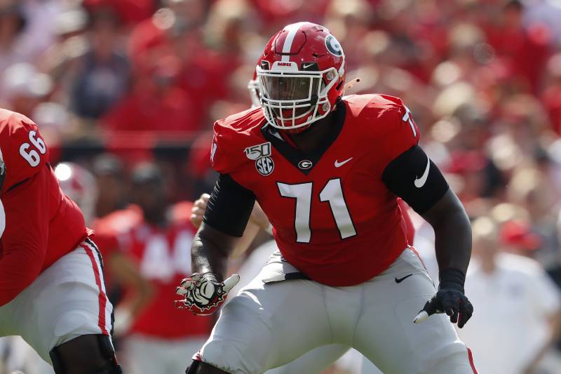 Andrew Thomas | OT | Georgia | El mejor tacle del Draft para bloquear en juego terrestre.