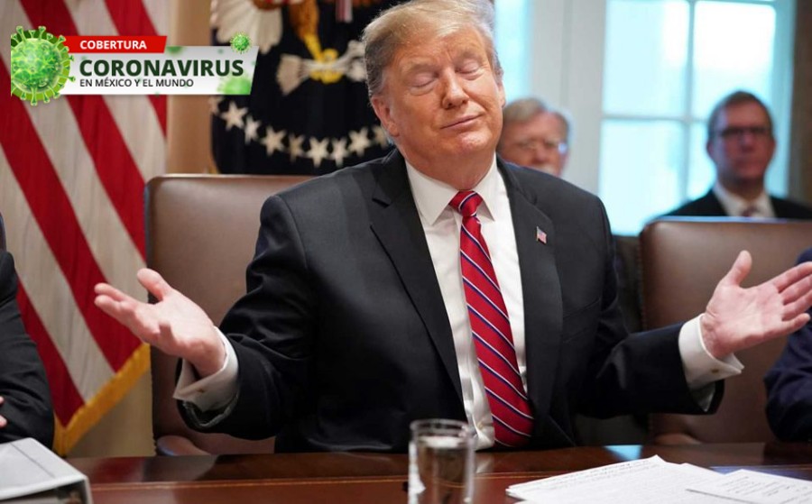 El presidente de Estados Unidos ha estado en el del huracán tras la pandemia. FOTO: AFP
