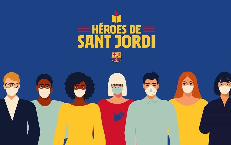 Imagen del video que el FC Barcelona dedicó a quienes luchan día a día contra el coronavirus.