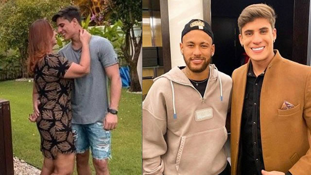 Neymar solo le deseó a su madre que sea feliz tras conocerse la relación.