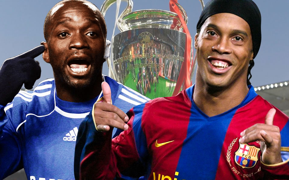 Ronaldinho y el Barcelona eliminaron al Chelsea de Makélélé en aquella Champions del 2006. (Footy Renders)