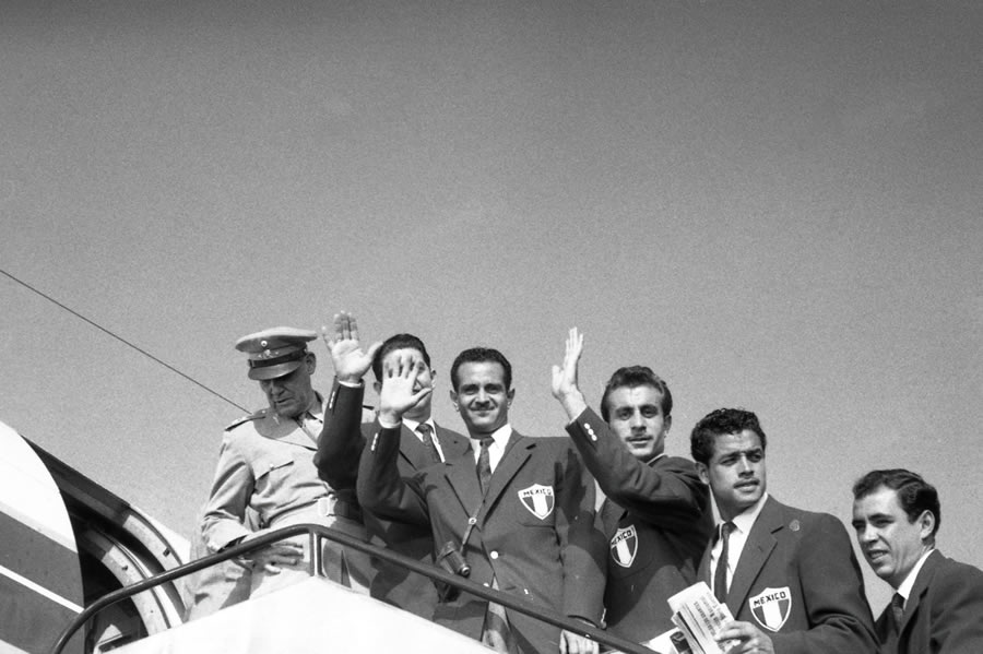 Tomás Balcázar rumbo al Mundial de Suiza 1954. (Mexsport)