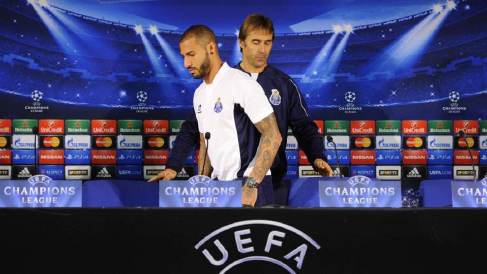 Ricardo Quaresma y Julen Lopetegui.