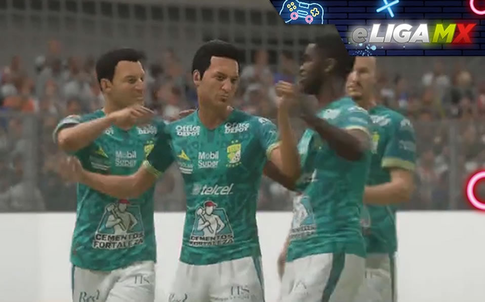 León suma cinco victorias y un empate como líder de la eLiga MX. (FIFA 20)