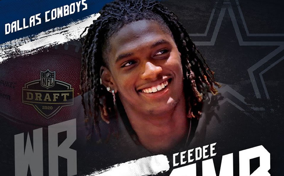 CeeDee Lamb fue elegido como el #17 global del Draft 2020 por Dallas. (@_CeeDeeThree)