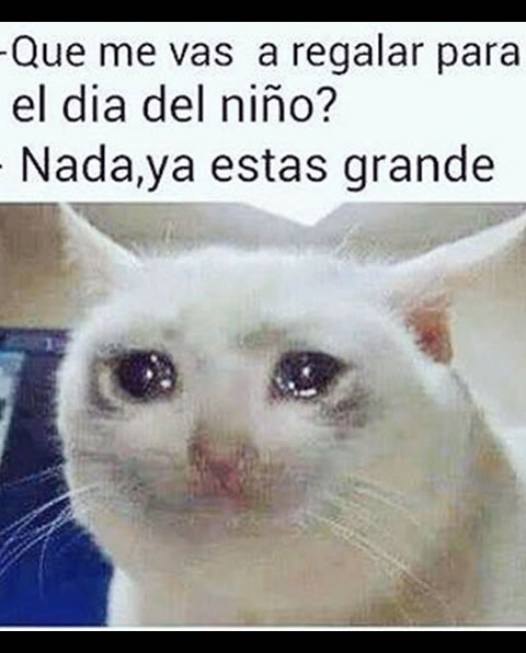 No sean así, nosotros también queremos festejar que somos niños.