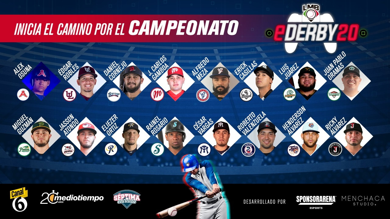 Estos son los participantes del eDerby LMB 2020.
