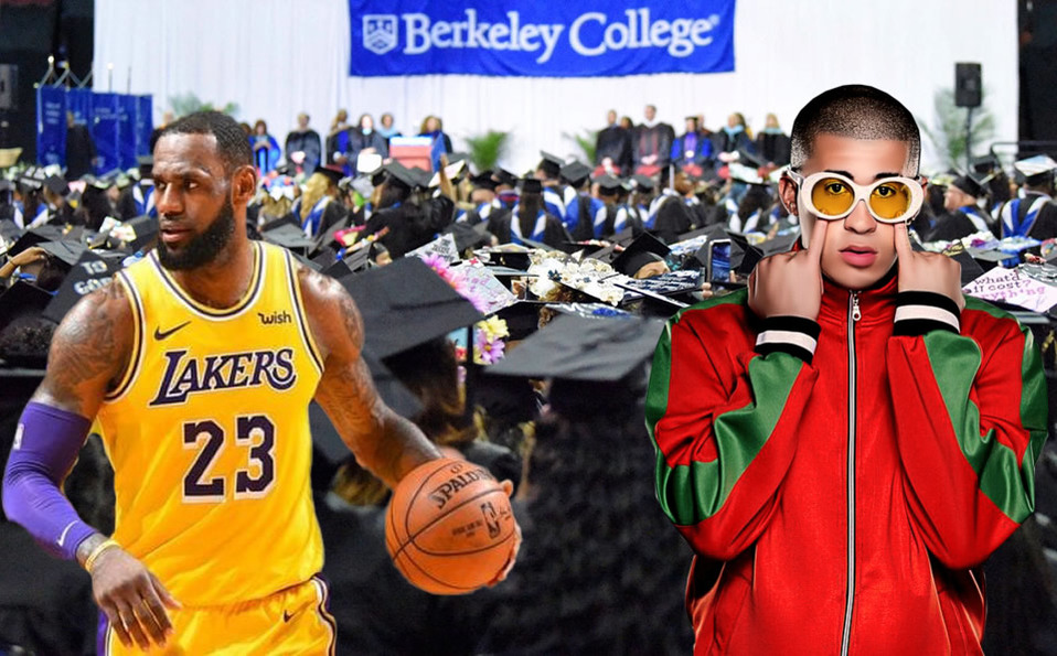 LeBron James y Bad Bunny encabezan graduación de alumnos de secundaria