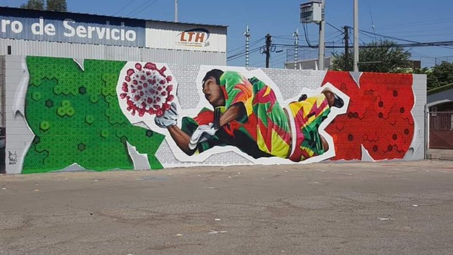 Los artistas que realizaron la obra son originarios de Mexicali, Baja California.