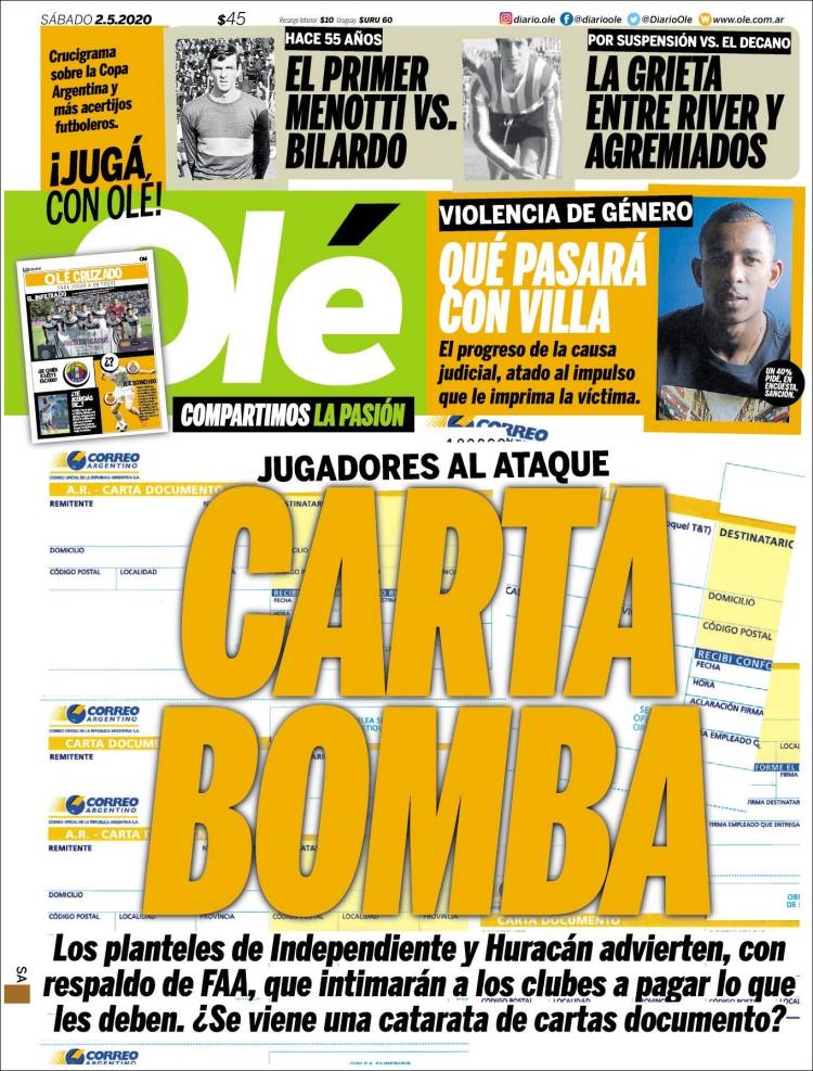 Diario Olé, Argentina