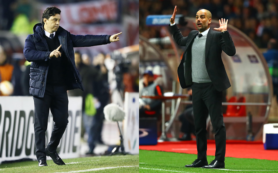 Marcelo Gallardo comanda a River Plate; Pep Guardiola es el mandamás del Manchester City (MEXSPORT)