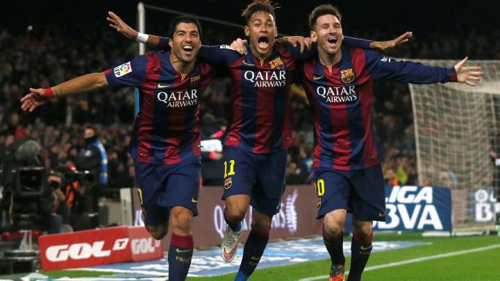 A lado de Messi y Neymar toca el cielo y gana el triplete en 2015 (FOTOS: Twitter)