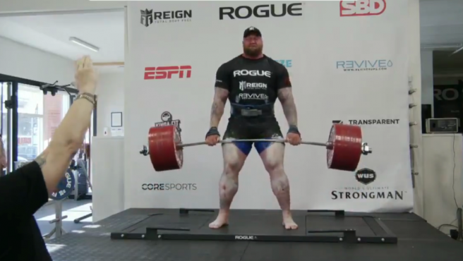 'La Montaña' de Games Of Thrones, rompe récord...¡levantó 500 kilos!