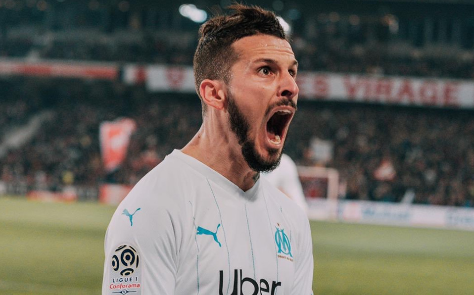 El Pipa Benedetto mostró un lado más 'irreverente' (Twitter @OM_Officiel)